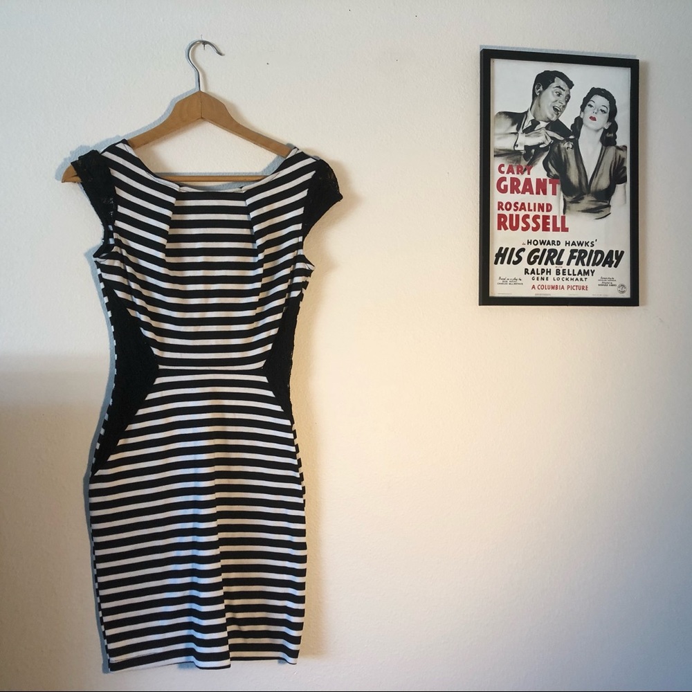 Super cute Striped Bodycon dress